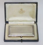 Antique sterling solid silver cigarette case Collingwood 1905 Louis Dessoutter