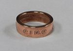 "Sealed" Ireland  Ring hand made from Irish 2 pence coin ring sizes 6 - 12