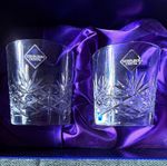 Edinburgh Crystal International Cut Crystal Whisky Tumblers, Pair