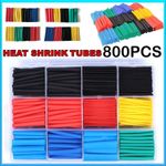 800PC Heat Shrink Tubing Electric Insulation Tube Heat Shrink Wrap Cable Sleeve.