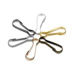 100Pcs Carabiner Clip Spring Snap Hook Lanyard for Key Chain ID Card Camping DIY
