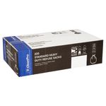 Heavy Duty Waste Bags – CleanPro 200 Standard Heavy Duty Refuse Sacks Black (...