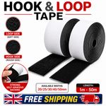 Self Adhesive Heavy Duty Hook and Loop Tape Double-Sided Stick On Fastener Strip
