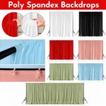 Polyester Stretch Fabric Backdrop Curtains for Wedding Stage & Photography Decor