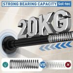 Shower Curtain Rail Pole 50-410cm Heavy Duty Extendable Tension Rod No Drilling⭐