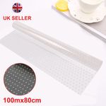 100m x 80cm White Dot Cellophane Roll Florist Craft Film, Plain Hamper Wrap