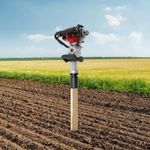 32.7cc 2-in-1 Gas Powered Post Driver Fencing Tool w/Breaker Hammer Attachment