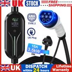3.5KW EV Charging Cable Type 2 UK Plug 3 Pin Electric Vehicle Car Charger 13A
