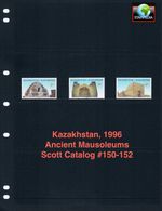 $5.00 Scott Value - 1996 KAZAKHSTAN Mausoleums Ancient scarcer CV MNH NH UMM