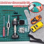 1/64 Diecast Model Car Wheel Hub Tool Kit Disassemble Repair Modification Set