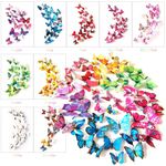 Magnetic 3D Fluttering Butterflies with Stickers Multicolour Themed Sets Fake