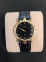 Gucci 3400L Quartz Watch Black Dial Gold Accents, Working Condition
