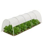 GARDEN FLEECE GROW TUNNEL PLANT VEGETABLE PROTECTION DURABLE BREATHABLE TUNNEL