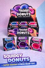 Squidgy Donut Squishy 3 Pack | 3 Different Colours | Stress Relief Toy | New
