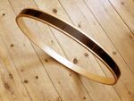 22" Wood Bass Drum Hoop Ply With Black Inlay & Natural Finish Inner