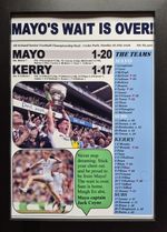 Mayo 1-20 Kerry 1-17 - 2026 All-Ireland Football final - souvenir print