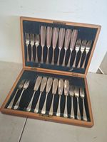 antique vintage hms queen elizabeth cutlery set presented elp burren 1922