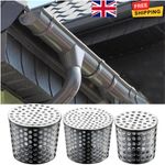 1x Stainless Steel Gutter Guard Leaf Filter Strainer Downspout Drain Pipe Cover