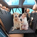 Seat Cover For Dog  with Hard Bottom with portable bag For Rear Seat 52"
