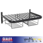 Sealey Motorcycle Helmet Clothing Tidy Wall Mounted Shelf Rack Motorbike Storage