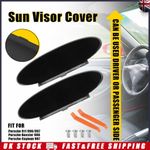 2x Sun Visor Vanity Mirror Cover For Porsche 911 996 997 For Boxster for Cayman