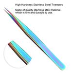 Stainless Steel Tweezers High Hardness Watch & Jewelry Repairs Tool(Colorful)‹