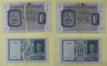 WWII Banknotes Lot (x2): 1939 Italy 10 Lire & 1942 British Military 1 Shilling.