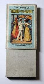 Antique card game "Round the Globe" by JW Spears.  Complete and good.