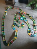 MEGA Magic Tracks Lot Bundle with 6  Cars Replacement Track Glow in the Dark