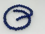 Used Natural Lapis Lazuli Vintage Round 4-6mm Beads, 1 strand 50 Beads #18692