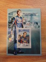 Mozambique 2013 sebastian vettel formula one f1 sport car racing s/sheet mnh