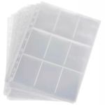 Clear Plastic Change Checker Coin Page for Folders for 9 x 50p / £2 / £5 Coins