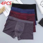 4 Pack Bamboo Fibre Men’s Boxer Shorts Breathable Soft Underwear Boxers