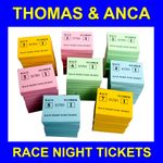 Race Night Tote Fundraising Betting Tickets 6,400 Tickets 8 Horses 8 Races