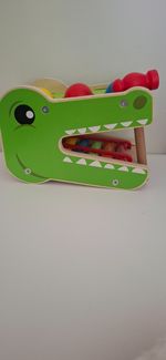 Playtive Wooden Crocodile Xylophon - Hammer ball set - 18-24 months