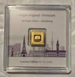 🔥 1 Gram Geiger Gold 999 Fine Limited Edition Hamburg Only 1,000 Minted #713