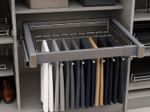 Pull Out Wardrobe Trouser Rack Soft Close Hanger Storage Organiser 600 800 900mm