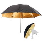 Studio Umbrella 33" Gold Reflective Umbrella Flash Photo Photography Umbrella