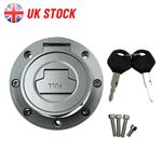 Fuel Gas Tank Cap Cover Lock W/Key For YAMAHA YZF R6 R1 MT07 MT09 FZ1 FZ6 FZ8 UK