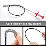 24" Claw Pick up tool Long Reach 600mm Bendy Thin Flexible Shaft Lifting Grabber