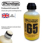 Jim Dunlop 65 Guitar Fretboard Lemon Oil Cleaner - 4Oz Fluid Bottle