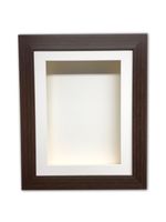 3D Box Frame 2 Inch Deep Shadow Box Display Case White Mount Keepsake UK
