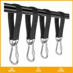 Heavy Duty Tree Swing Straps Hanging Kit with 4 Carabiners 30cm 4 Pack