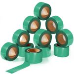 12 Pack Flagging Tape - Green - Total 1800 ft Non-Adhesive Plastic Ribbon