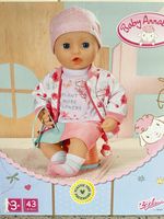 Zapf Creation Baby Annabell Deluxe 6pc 43cm Pink/White Outfit Jacket Set