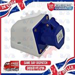 16A 3 PIN 240V WALL SURFACE MOUNTED FEMALE SOCKET WATERPROOF CARAVAN IP44 PANEL