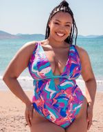 Curvy Kate Swimsuit Multiway Reversible Non-Wired Ibiza Print Mix Size DD/E-J/JJ