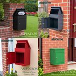 Aspendos Medium Metal Parcel Delivery Box Parcel Drop Box Mailbox Postbox