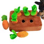 Hide and Seek Plush Dog Toy Interactive Cat Dog Puzzle Toy Patch Pull Radish CN