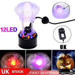 Halloween LED Mist Maker Fogger Atomizer Air Humidifier Water Fountain Pond Fog